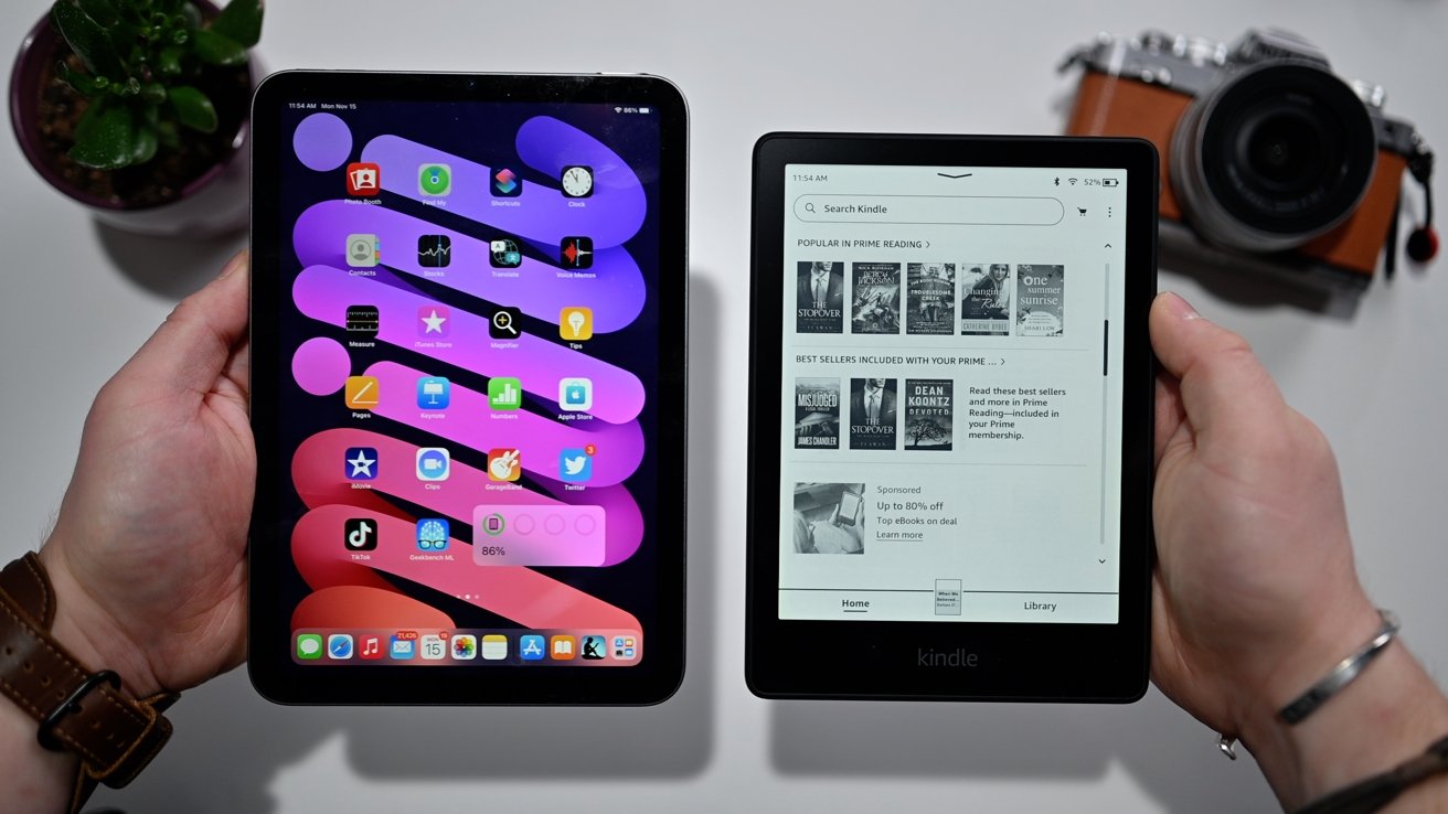 Compared: iPad mini vs Kindle Paperwhite